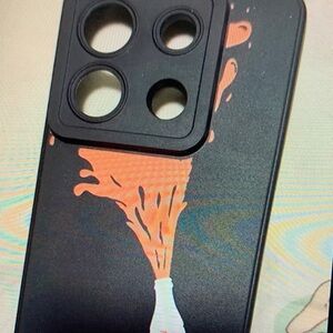 Case-Mate Black and Orange Splash Phone Case